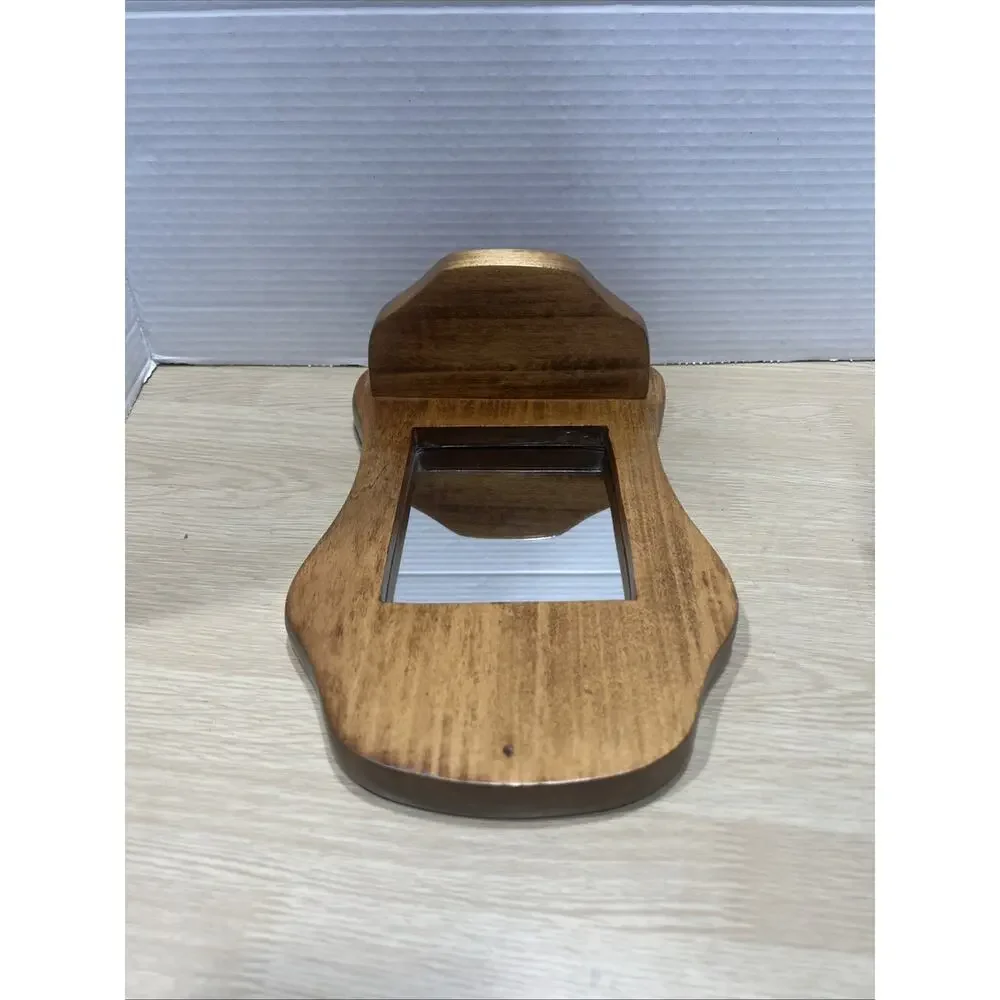 Vintage Wooden Sconce With Shelf Mirror Sign